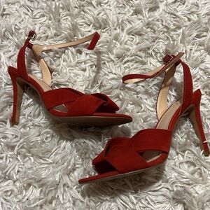 Vince Camuto suede leather sandals - red heels